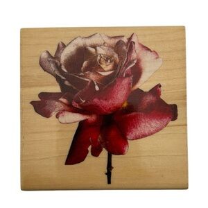 Rose Wood Mounted Rubber Stamp by Rubber Stampede